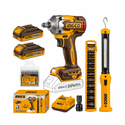 Ingco COSLI23048 Cordless Impact Wrench Kit