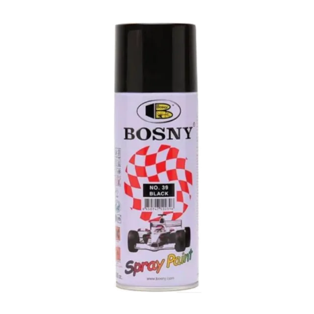 Bosny No. 39 Gloss Black Spray Paint (B100 Ordinary Colors)