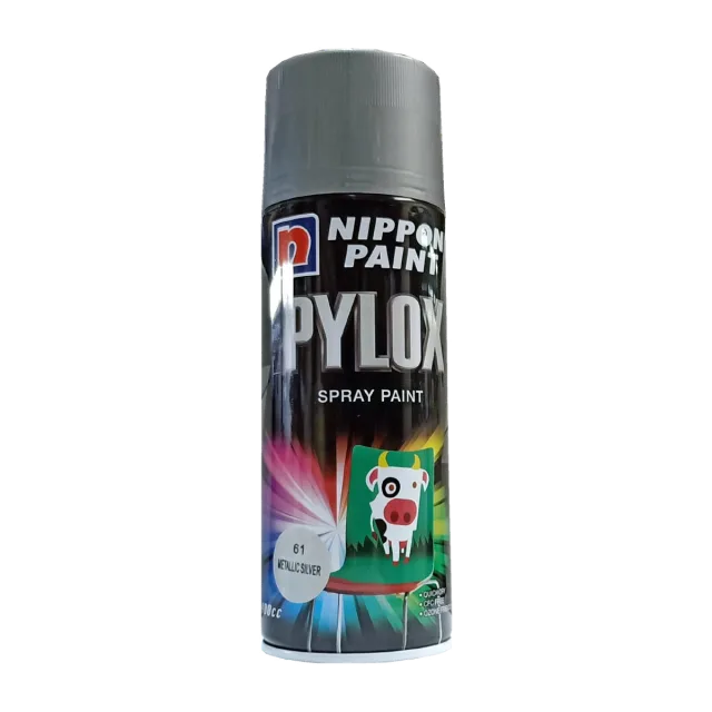 Nippon Paint Pylox Metallic Silver Spray Paint